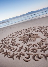 sculptures in sand