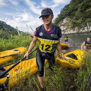 Robyn Kime (Merrell Adventure Addicts) from Knysna, in action at the 2015 Expedition Africa Adventure Race. She will this year again be part of the team that won the 2015 race. Photos provided by Knysna & Partners.
