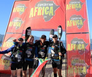 Plett Adventure Racing Team at the finish of Expedition Africa 2016