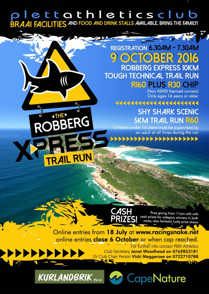 Robberg Express Trail Run 2016