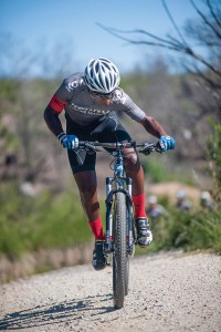 A rider from Kwano Cycling Academy