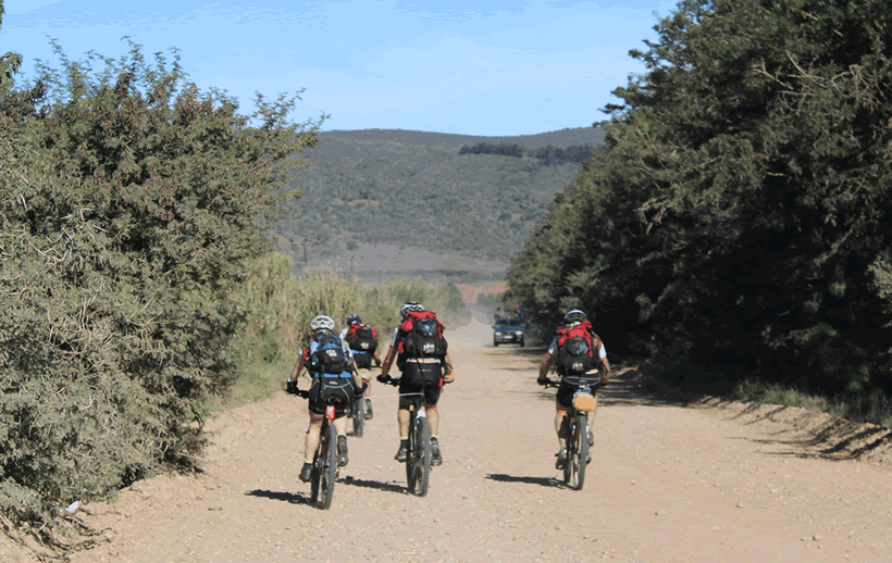 Plett Adventure Racing Team cycling on Expedition Africa 2017