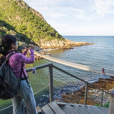The swing bridge at Storms River attracts many a visitor to the Tsitsikamma section of the Garden Route National Park. Photo: Supplied