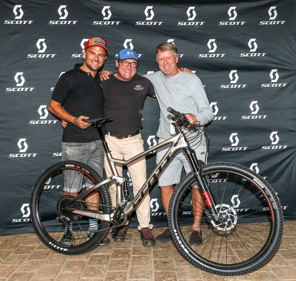 Jean Hubert won a SCOTT Spark 930 in the BUCO Dr Evil Classic lucky-draw competition. Photo by Oakpics.com.