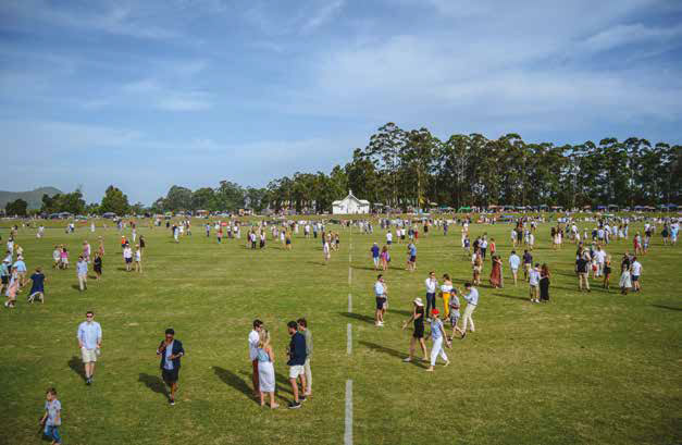 Guests on the polo field