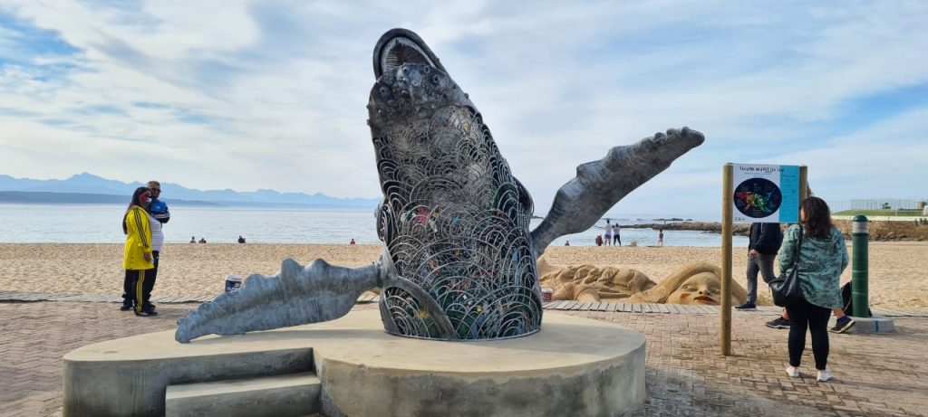 whale sculpture central beach