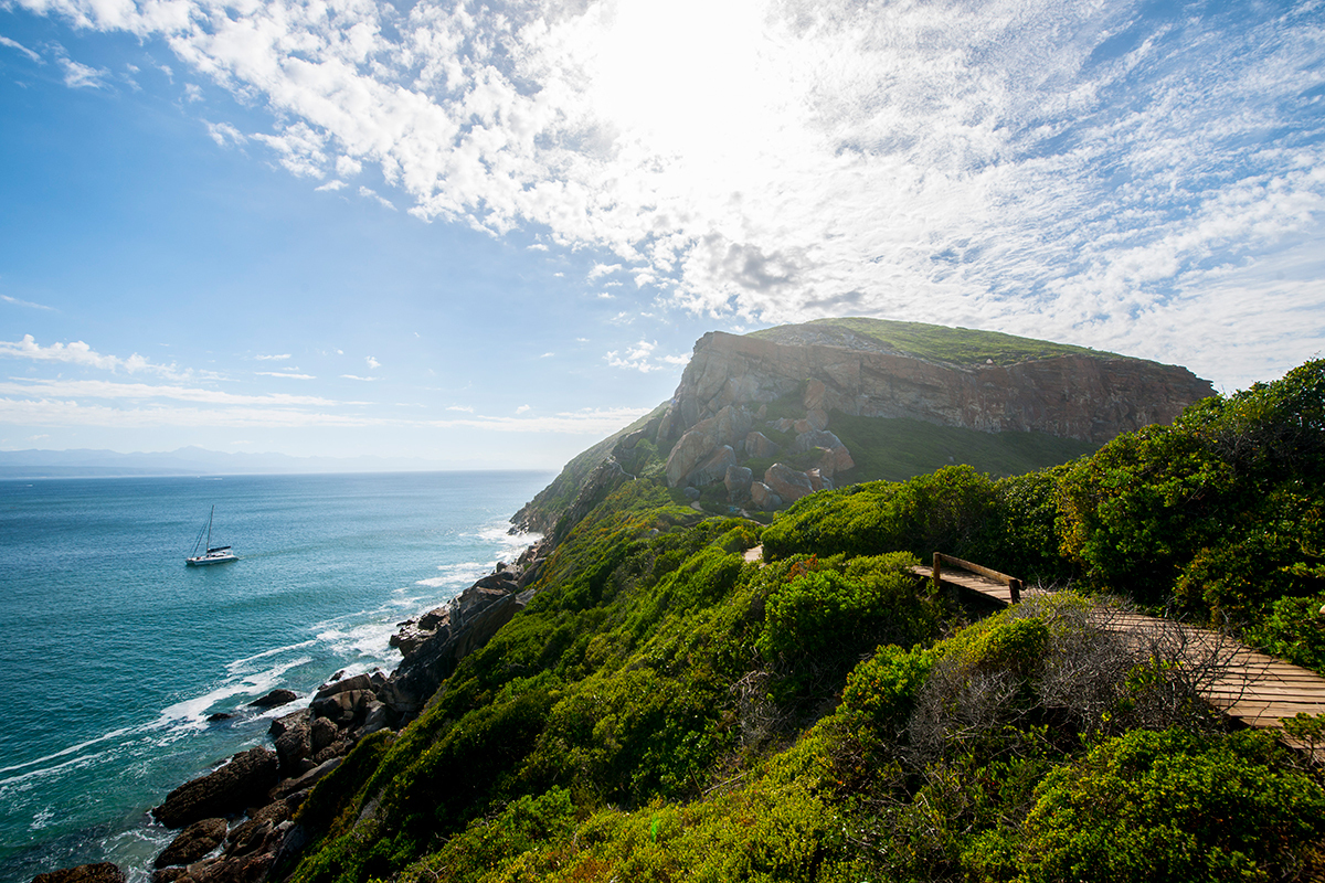 Picnic Robberg yacht sailing coast mast