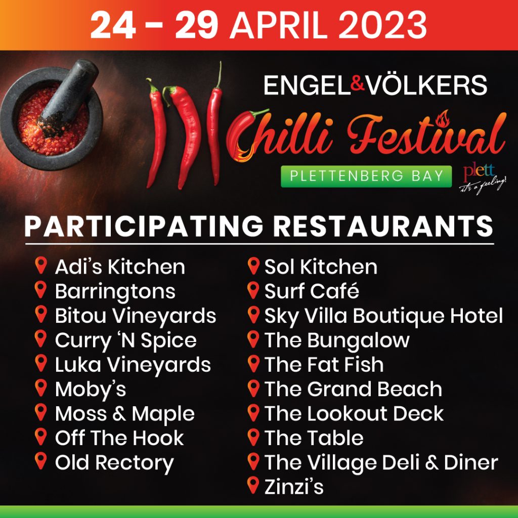 Chilli Festival Participating restaurants