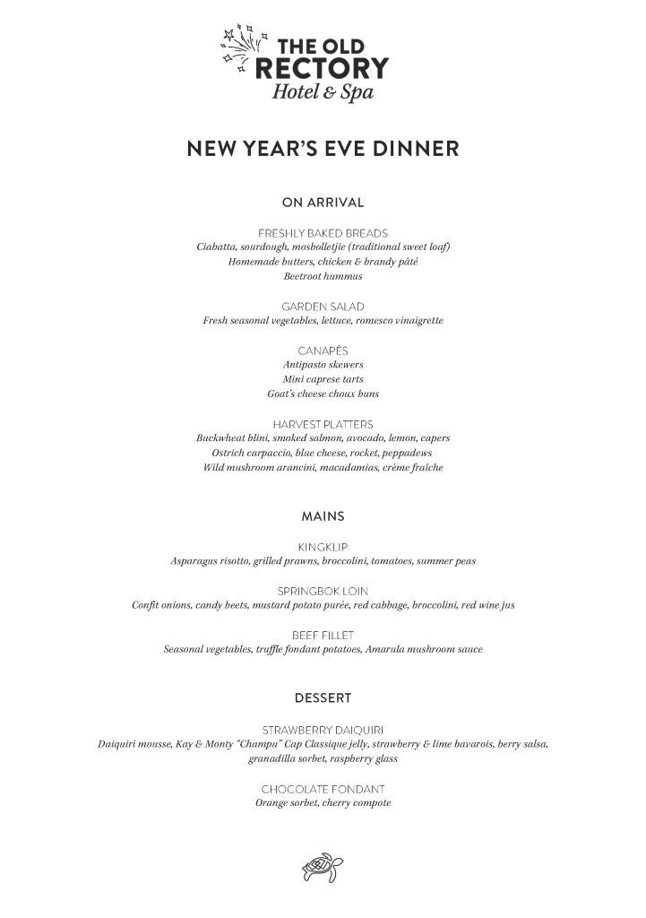 New Year's Eve Dinner New Year's Eve Dinner