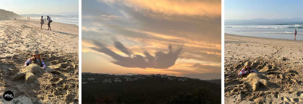 Plett beach with WineTots